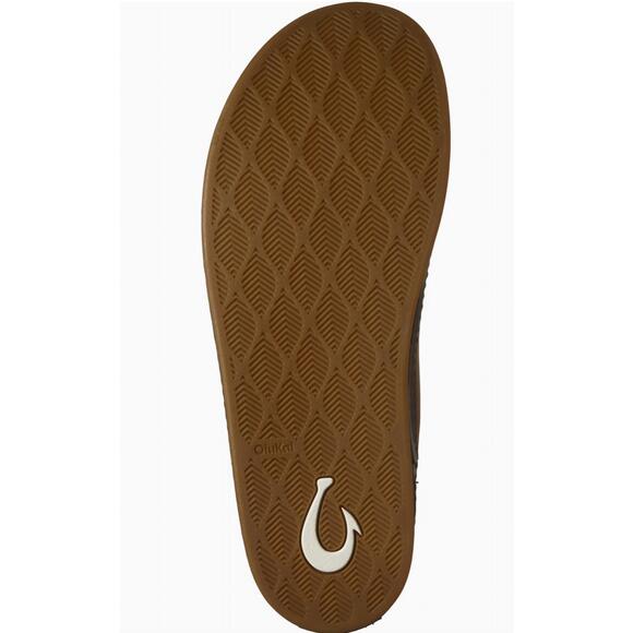 NEW OLUKAI men\'s ku\'u leather mule in toffee / dark java main image 5